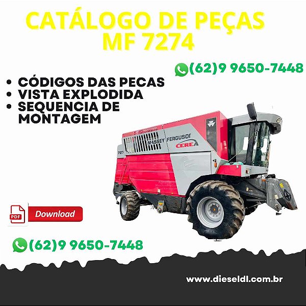 CATÁLOGO DE PEÇAS COLHEITADEIRA MF 7274 MASSEY FERGUSON