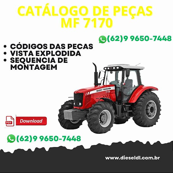 CATÁLOGO DE PEÇAS  TRATOR MF 7170 MASSEY FERGUSON