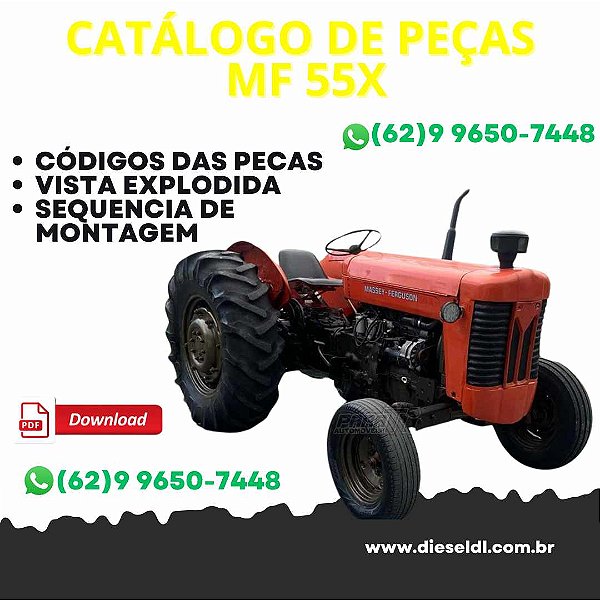 CATÁLOGO DE PEÇAS  TRATOR MF 55X MASSEY FERGUSON