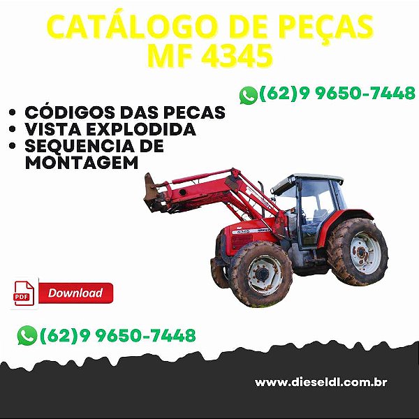 CATÁLOGO DE PEÇAS  TRATOR MF 4345 MASSEY FERGUSON