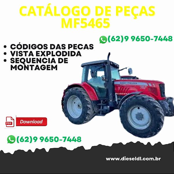 CATÁLOGO DE PEÇAS MOTOR MF5465  MASSEY FERGUSON