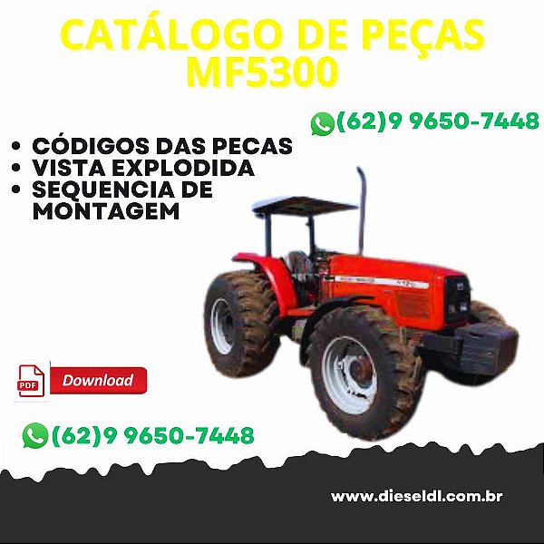 CATÁLOGO DE PEÇAS TRATOR MF 5300  MASSEY FERGUSON