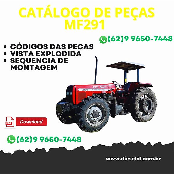 CATÁLOGO DE PEÇAS TRATOR MF291 MASSEY FERGUSON