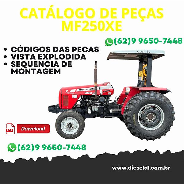 CATÁLOGO DE PEÇAS TRATOR MF255 MASSEY FERGUSON