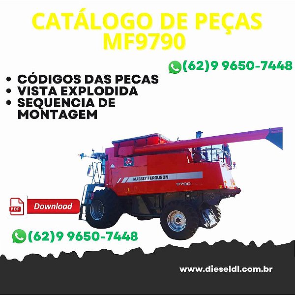 CATÁLOGO DE PEÇAS COLHEITADEIRA MF 9790 MASSEY FERGUSON