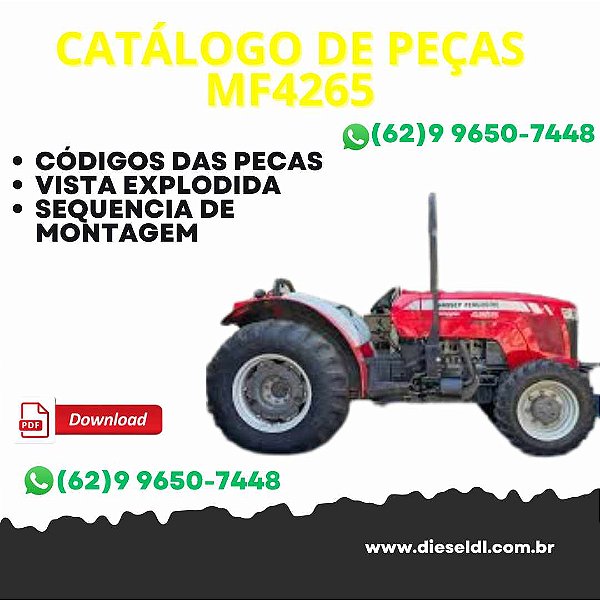 CATÁLOGO DE PEÇAS TRATOR MF4265 MASSEY FERGUSON