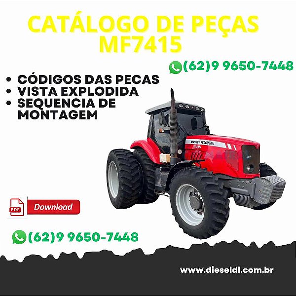 CATÁLOGO DE PEÇAS TRATOR MF7415 MASSEY FERGUSON