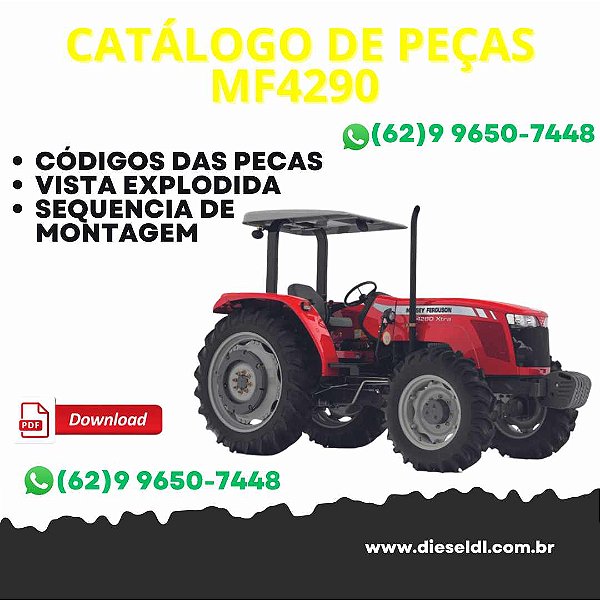 CATÁLOGO DE PEÇAS TRATOR MF4290  MASSEY FERGUSON