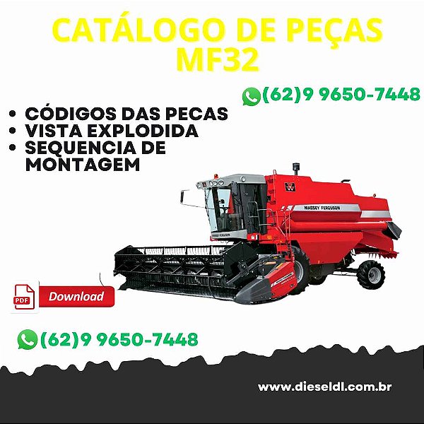 CATÁLOGO DE PEÇAS COLHEITADEIRA MF32 MASSEY FERGUSON