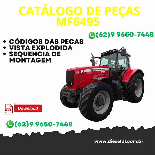 CATÁLOGO DE PEÇAS TRATOR MF 6495 DYNA-6  MASSEY FERGUSON