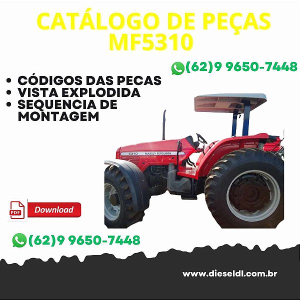 CATÁLOGO DE PEÇAS TRATOR MF5310  MASSEY FERGUSON