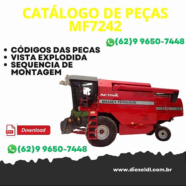 CATÁLOGO DE PEÇAS COLHEITADEIRA MF7242 MASSEY FERGUSON