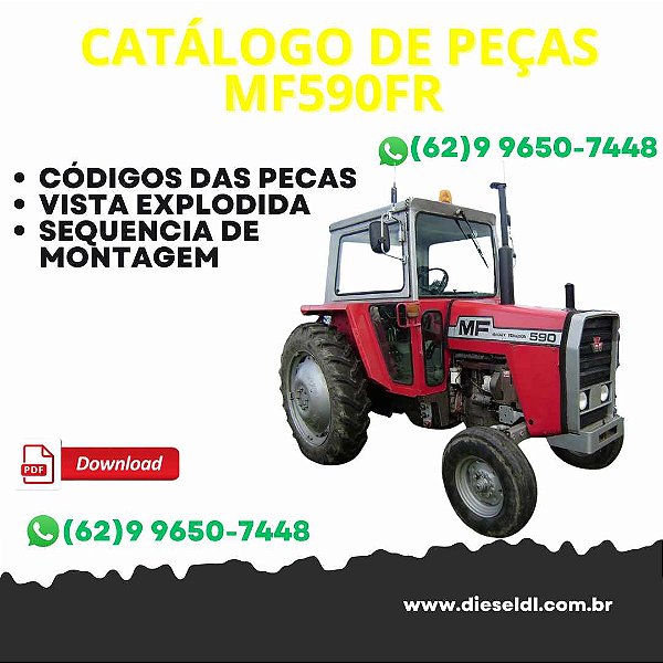 CATÁLOGO DE PEÇAS TRATOR MF590FR MASSEY FERGUSON