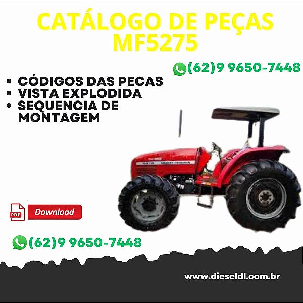 CATÁLOGO DE PEÇAS TRATOR MF5275 MASSEY FERGUSON