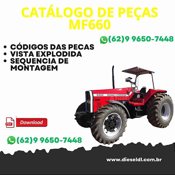 CATÁLOGO DE PEÇAS TRATOR MF660 MASSEY FERGUSON