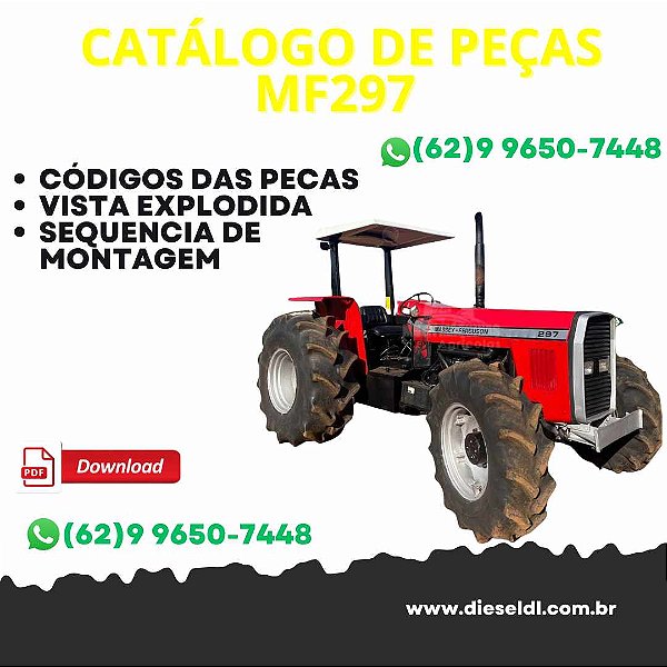 CATÁLOGO DE PEÇAS  TRATOR MF297 MASSEY FERGUSON