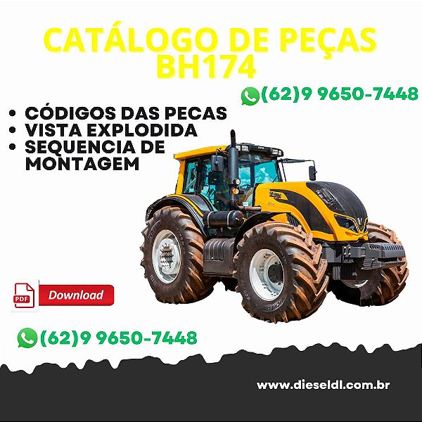 CATALOGO DE PEÇAS TRATOR BH174 G IV TIER 3  VALTRA