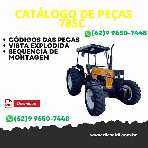 CATALOGO DE PEÇAS TRATOR 785C   VALTRA