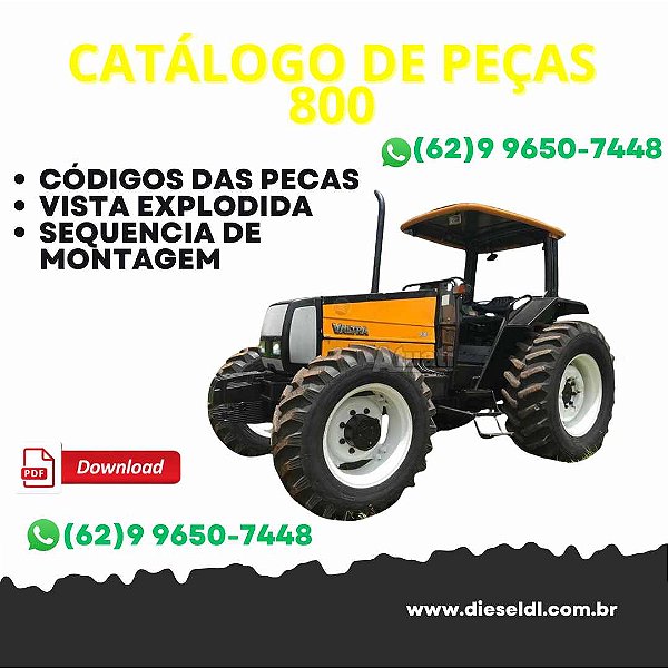 CATALOGO DE PEÇAS TRATOR 600 700 800 900 VALTRA