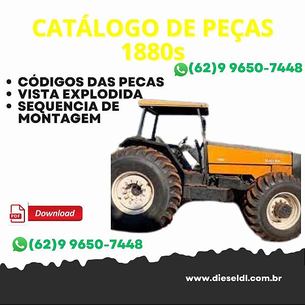 CATALOGO DE PEÇAS  TRATOR 1380s 1680s 1880s VALMET VALTRA