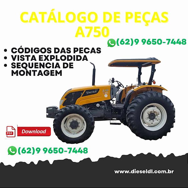 CATALOGO DE PEÇAS TRATOR A750 VALTRA