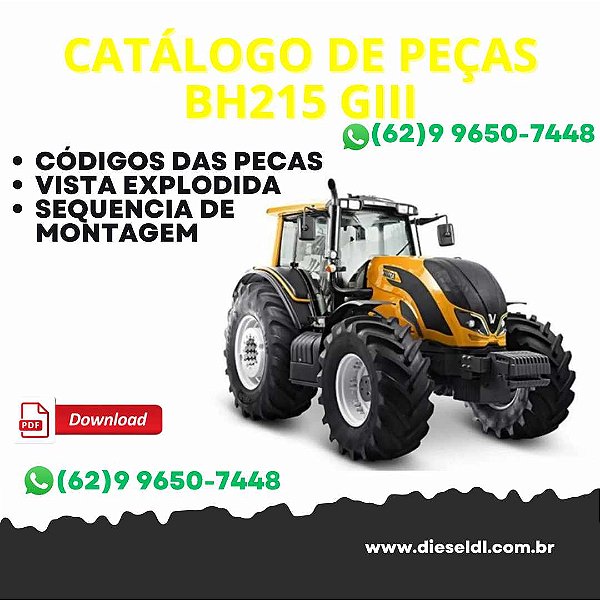 CATALOGO DE PEÇAS  TRATOR BH215 GIII VALTRA