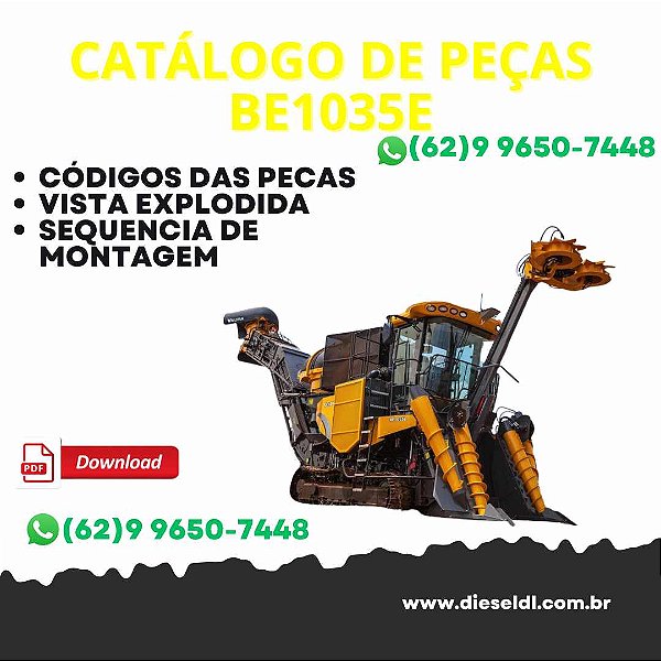 CATALOGO DE PEÇAS  COLHEDORA DE CANA BE1035E  VALTRA
