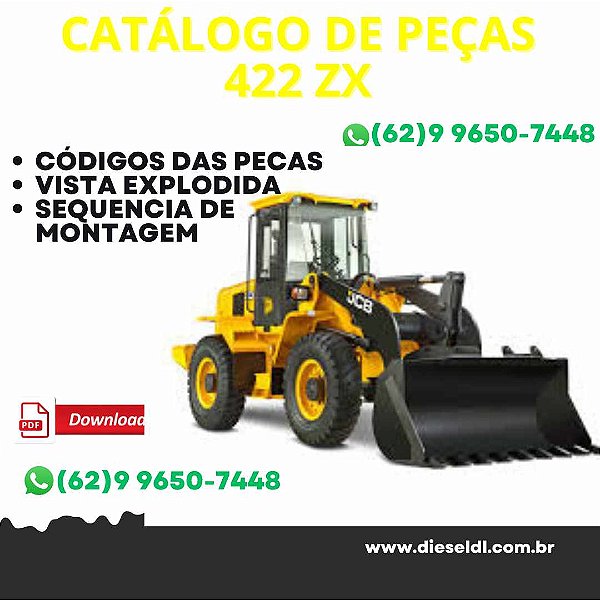 CATALOGO DE PEÇAS CARREGADEIRA 422 ZX   JCB