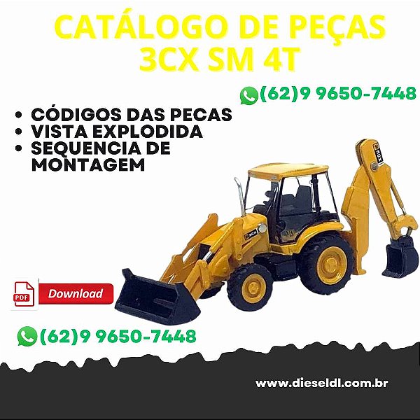 CATALOGO DE PEÇAS RETROESCAVADEIRA 3CX SM 4T JCB