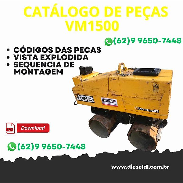 CATALOGO DE PEÇAS  ROLO COMPACTADOR VM1500 JCB