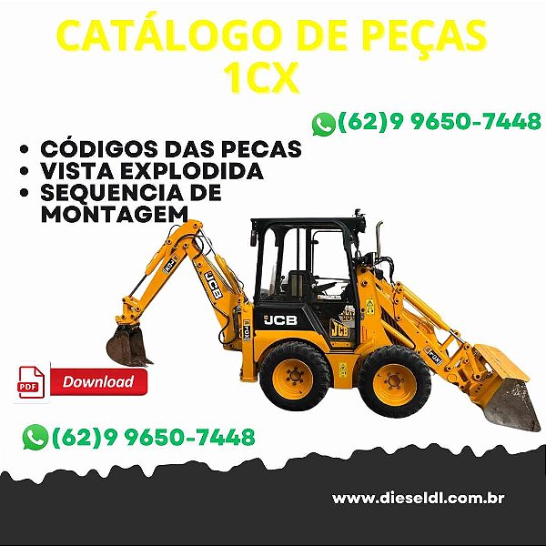CATÁLOGO DE PEÇAS MINI RETROESCAVADEIRA 1CX   JCB