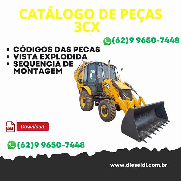 CATÁLOGO DE PEÇAS RETROESCAVADEIRA 3CX   JCB