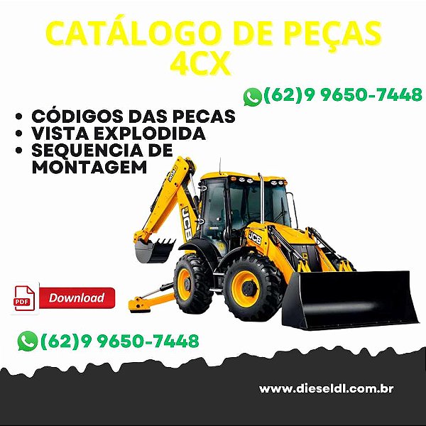 CATÁLOGO DE PEÇAS RETROESCAVADEIRA 3CX 4CX 214 215 217 / 3C PLUS 91HP JCB