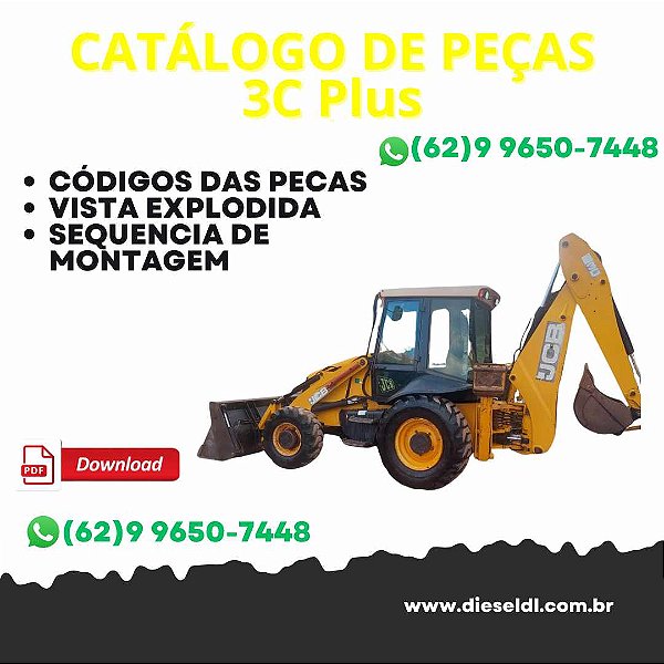 CATÁLOGO DE PEÇAS RETROESCAVADEIRA 3C 14 E 3C PLUS  JCB