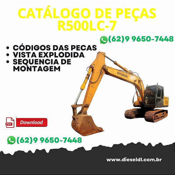CATÁLOGO DE PEÇAS  ESCAVADEIRA R500LC-7 HYUNDAI