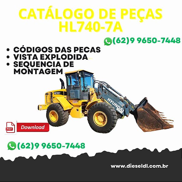CATÁLOGO DE PEÇAS  CARREGADEIRA HL740-7A  HYUNDAI