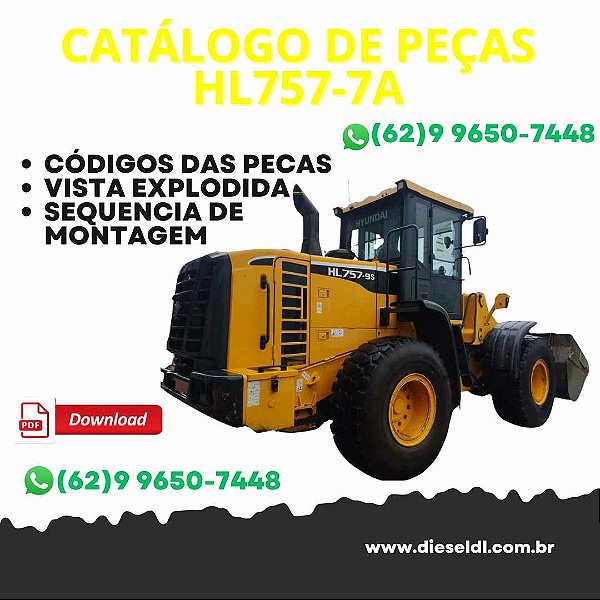 CATÁLOGO DE PEÇAS  CARREGADEIRA HL757-7A HYUNDAI