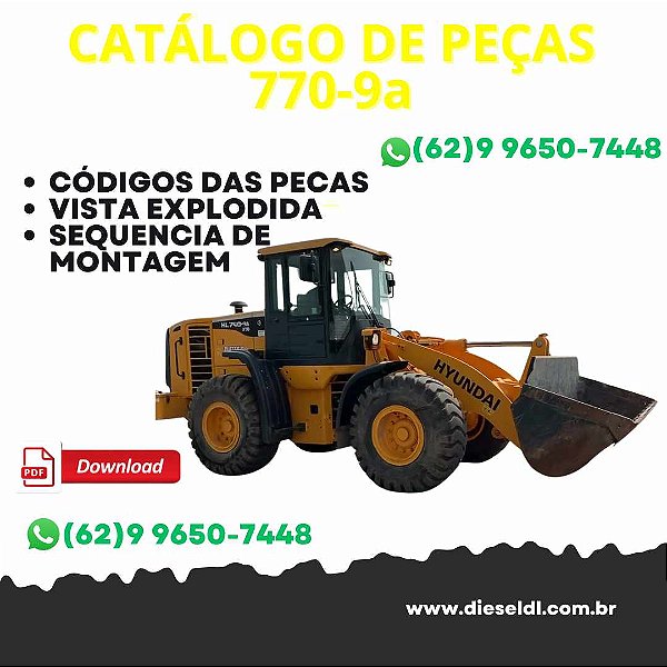 CATÁLOGO DE PEÇAS  CARREGADEIRA HL 770-9A HL 770 XTD-9A HYUNDAI