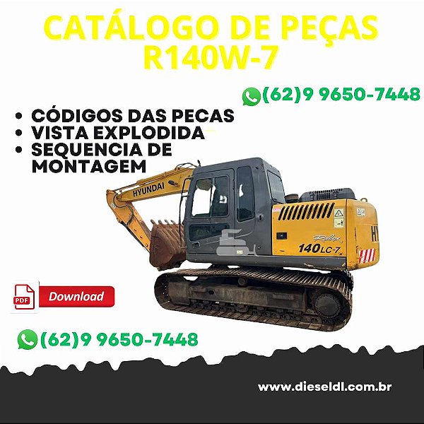 CATÁLOGO DE PEÇAS  CARREGADEIRA R140W-7 HYUNDAI