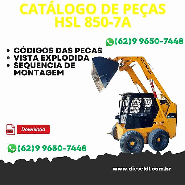 CATÁLOGO DE PEÇAS  MINI CARREGADEIRA HSL 850-7A HYUNDAI