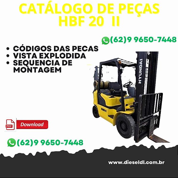 CATÁLOGO DE PEÇAS EMPILHADEIRAS HBF 20 II 25 II HYUNDAI