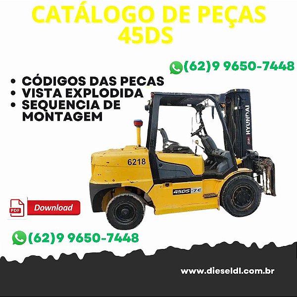 CATÁLOGO DE PEÇAS EMPILHADEIRAS 35 40 45DS 50DA-7E HYUNDAI