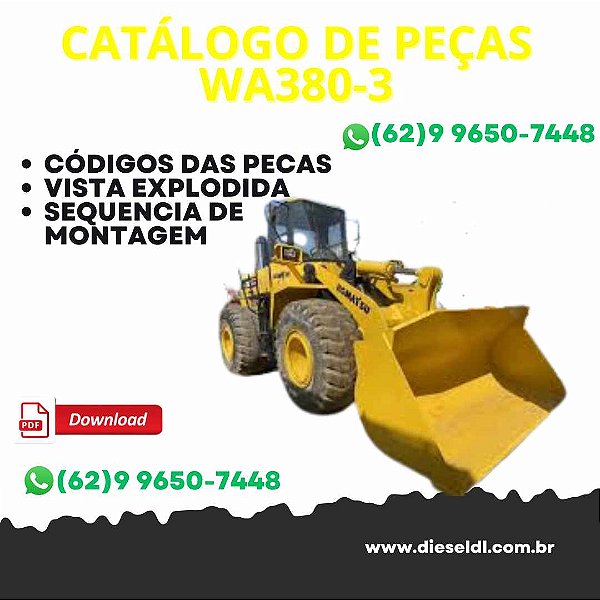 CATÁLOGO DE PEÇAS  CARREGADEIRA WA380-3 KOMATSU