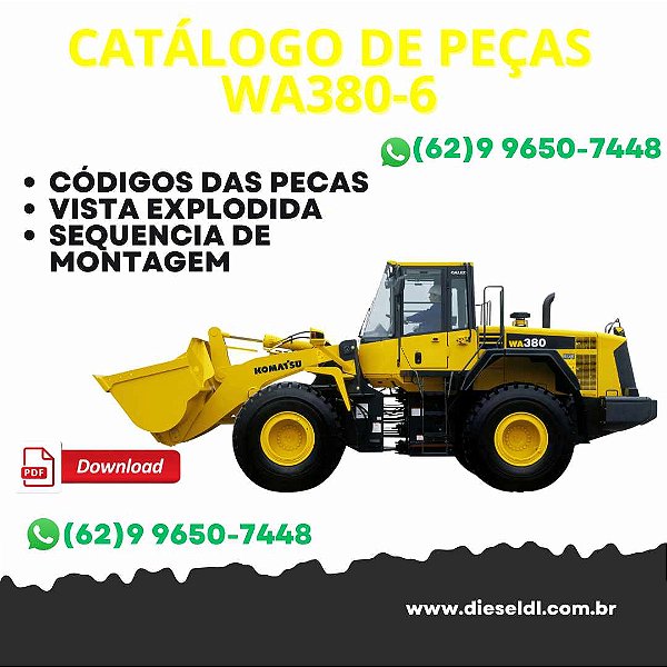 CATÁLOGO DE PEÇAS  CARREGADEIRA WA380-6 KOMATSU