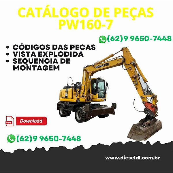 CATÁLOGO DE PEÇAS  ESCAVADEIRA  PW160-7 KOMATSU