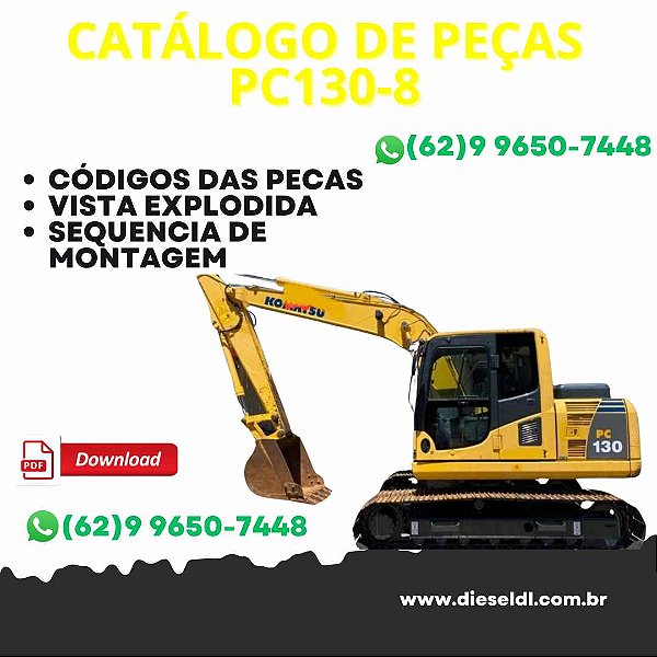 CATÁLOGO DE PEÇAS  ESCAVADEIRA PC130-8 KOMATSU
