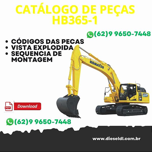 CATÁLOGO DE PEÇAS  ESCAVADEIRA HB365-1 KOMATSU