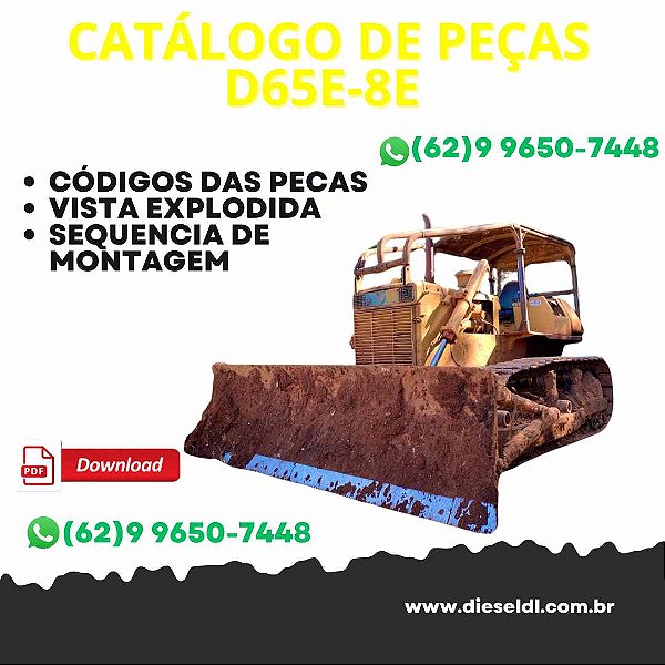 CATÁLOGO DE PEÇAS TRATOR ESTEIRAS D65E-8E  KOMATSU