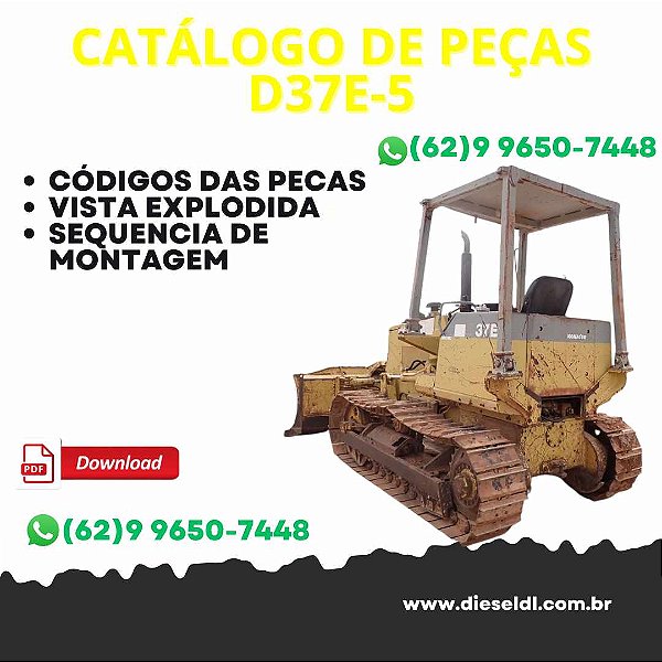 CATÁLOGO DE PEÇAS  TRATOR ESTEIRAS D37 E-5 KOMATSU