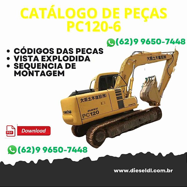 CATÁLOGO DE PEÇAS ESCAVADEIRA PC120-6 KOMATSU